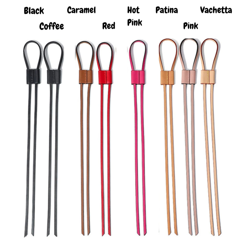 Cinch Drawstring for Bucket Bag, Replacement Strap Slider, Vachetta Genuine Leather