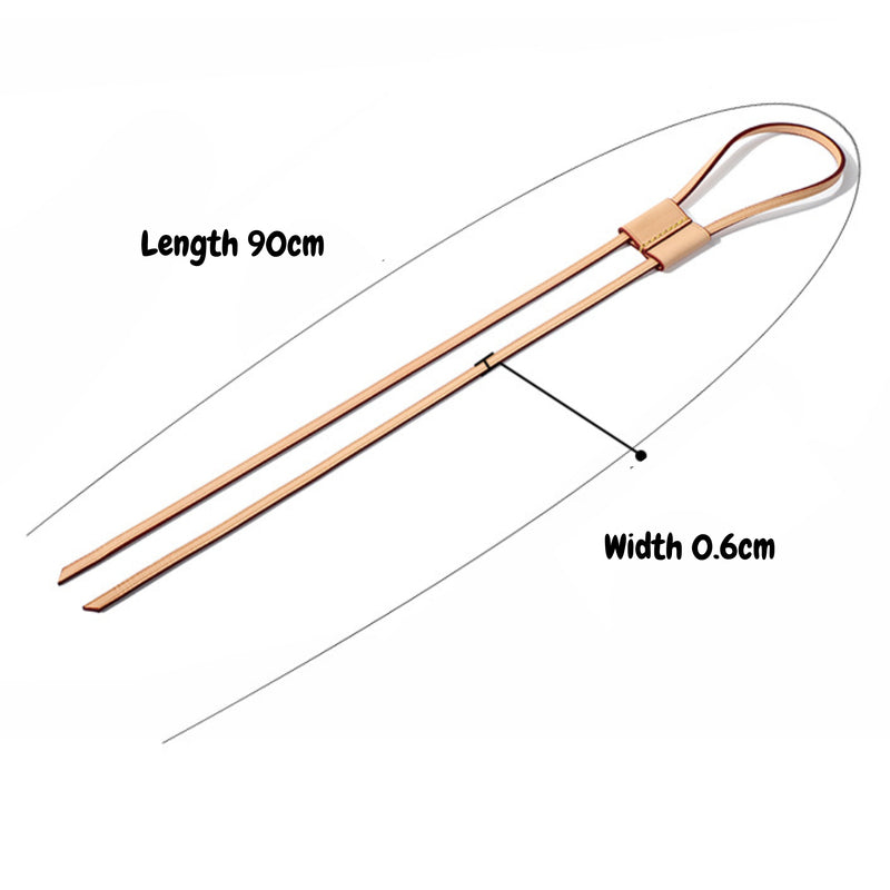 Cinch Drawstring for Bucket Bag, Replacement Strap Slider, Vachetta Genuine Leather