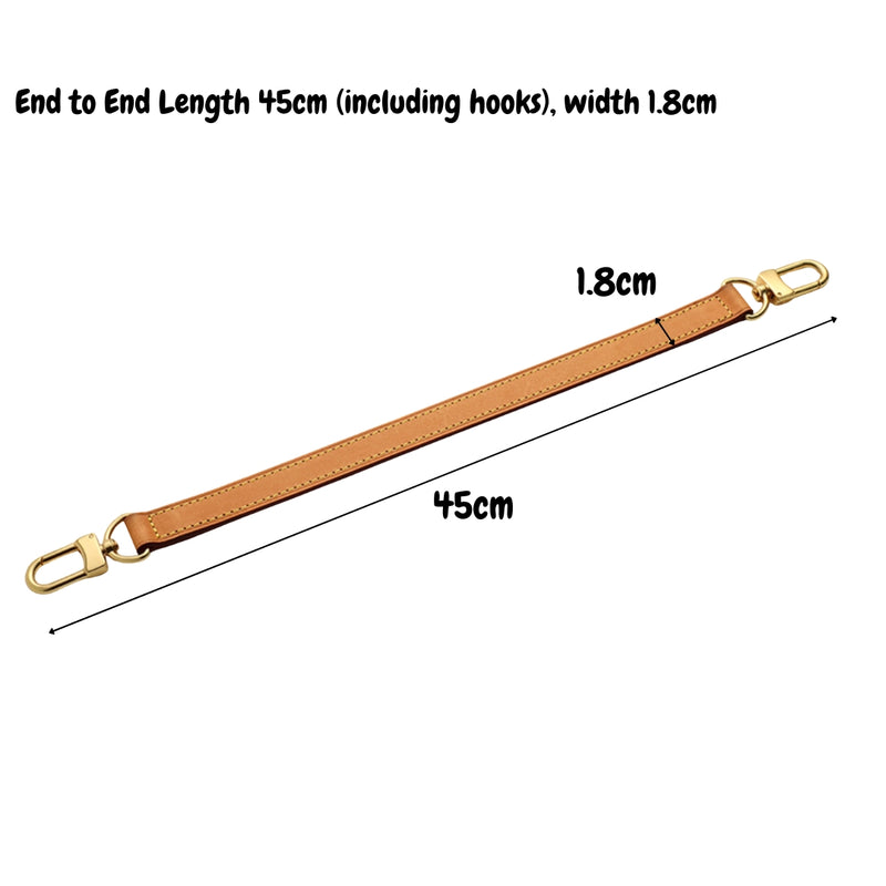 45cm Length 1.8cm Width, Genuine Leather Handbag Top Purse Handle Shoulder Strap