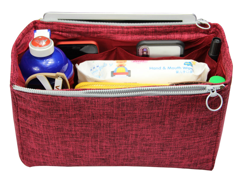 [LV Lockme Day] Waterproof Linen Bag Organizer - Customized Purse Insert, Tote Liner Protector, Handbag Organiser (Type D)