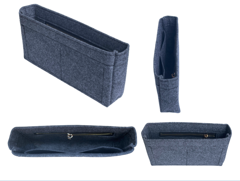[L.V ODEON GM Bag Organizer] Felt Purse Insert, Liner Protector, Customized Tote Organize, Cosmetic Makeup Diaper Handbag (Style MTzip)