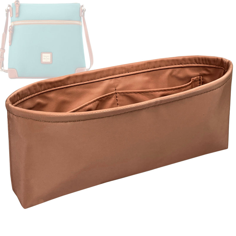 Organizer for [Pebble Grain Crossbody, Dooney and Bourke] Tote Purse Bag Insert Organiser Liner Shaper (Nylon, Slim Shape)