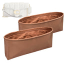 Organizer for [Tabby Wristlet With Pillow Quilting, Coach] Tote Purse Bag Insert Organiser Liner Shaper (Nylon, A Pair of Inserts)