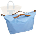 Organizer for [Classic Panier in Palm Leaves and Calfskin Teen, Celine] Tote Purse Bag Insert Organiser Liner Shaper (Nylon, Zip Cover with Handle)