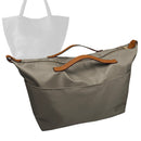 Organizer for [Park Tote Three Bag, The Row] Tote Purse Bag Insert Organiser Liner Shaper (Nylon, Zip Cover with Handle)