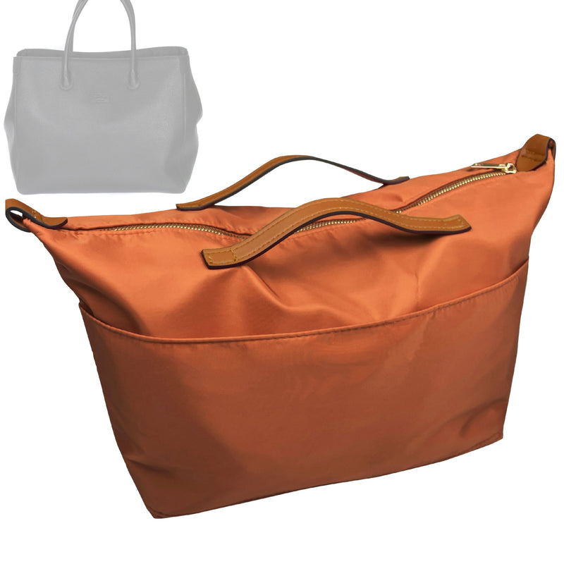 Organizer for [Camden Bag, Pom Pom London] Tote Purse Bag Insert Organiser Liner Shaper (Nylon, Zip Cover with Handle)