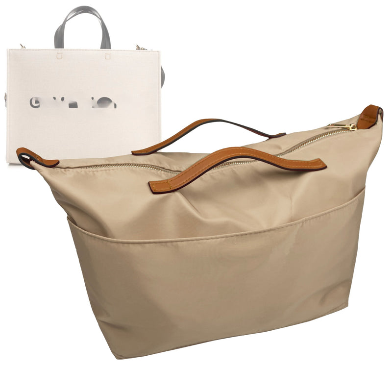 Organizer for [Medium G-Tote bag, Givenchy] Tote Purse Bag Insert Organiser Liner Shaper (Nylon, Zip Cover with Handle)