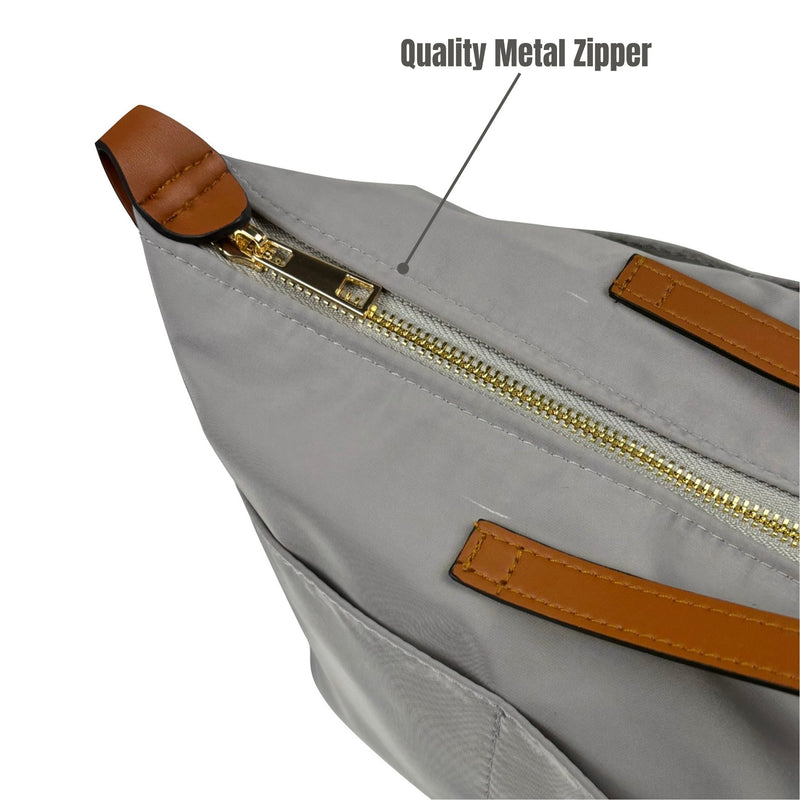 Organizer for [Le Pliage Néo Top Handle Medium, Longchamp] Bag Insert (Nylon, Zip Cover with Handle)