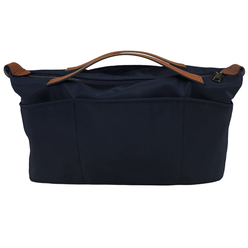 Organizer for [Le Pliage Original M Tote, Longchamp] Bag Insert (Nylon, Zip Cover with Handle)