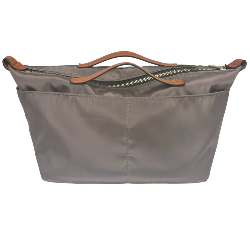 Organizer for [Le Pliage Néo Top Handle Medium, Longchamp] Bag Insert (Nylon, Zip Cover with Handle)