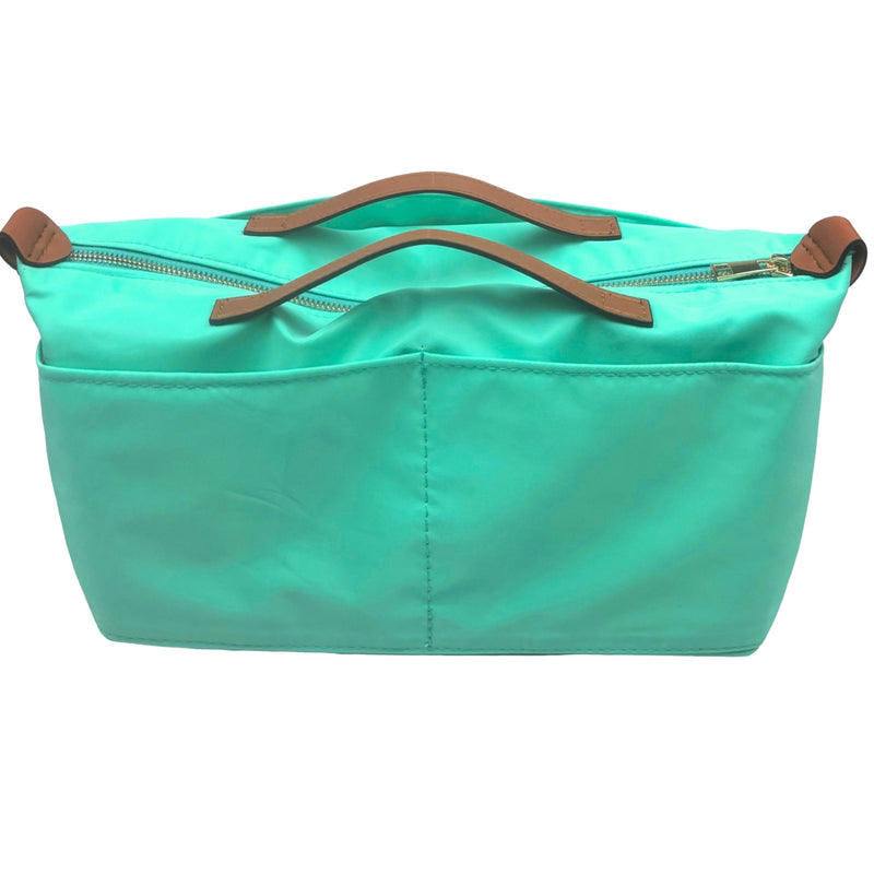 Organizer for [Le Pliage Néo Top Handle Medium, Longchamp] Bag Insert (Nylon, Zip Cover with Handle)