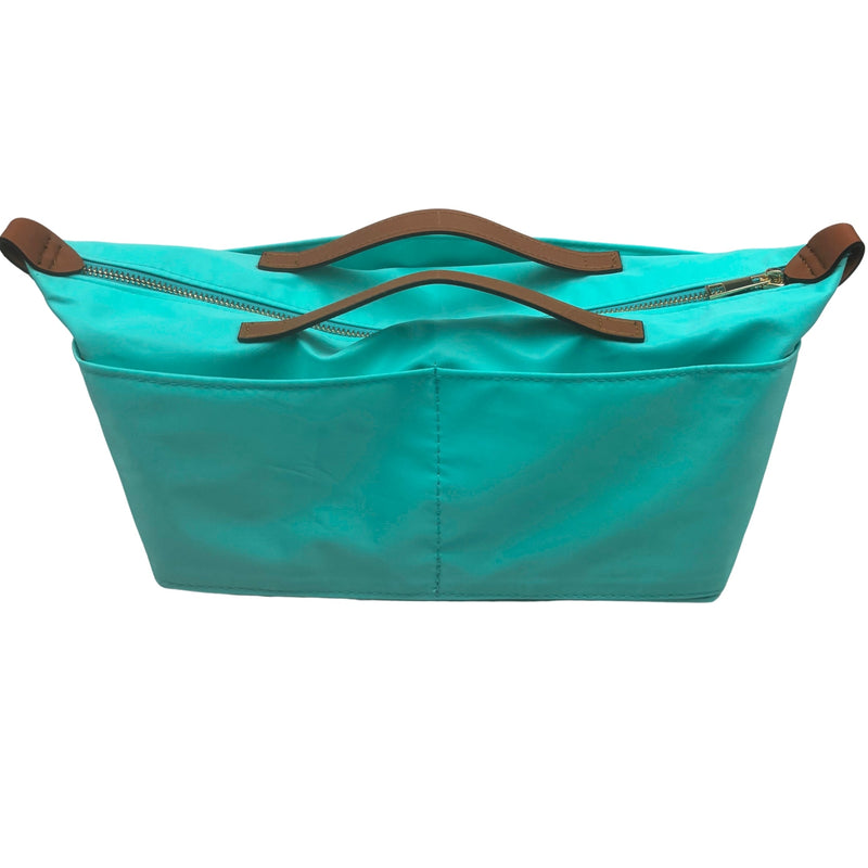 Organizer for [Le Pliage Néo Top Handle Medium, Longchamp] Bag Insert (Nylon, Zip Cover with Handle)