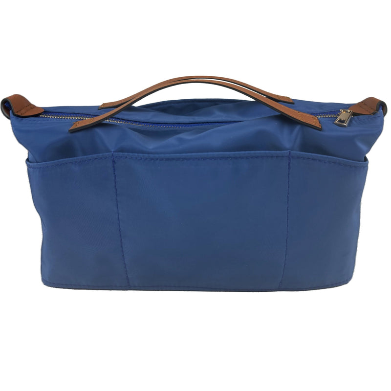 Organizer for [Le Pliage Néo Top Handle Medium, Longchamp] Bag Insert (Nylon, Zip Cover with Handle)