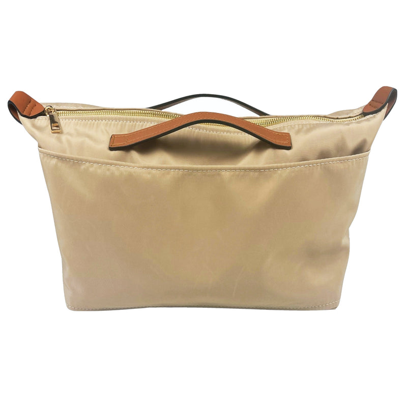 Organizer for [Le Pliage Top Handle Medium, Longchamp] Bag Insert (Nylon, Zip Cover with Handle)