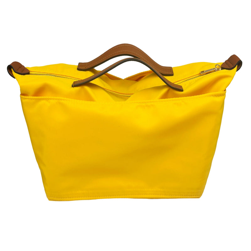 Organizer for [Le Pliage Néo Top Handle Medium, Longchamp] Bag Insert (Nylon, Zip Cover with Handle)