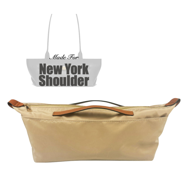 Organizer for [New York, DeMellier] Tote Purse Bag Insert Liner Shaper (Nylon, Zip Cover with Handle)