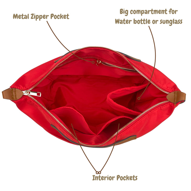 Organizer for [Classic Tote Small, Portland Leather Goods] Bag Insert (Nylon, Zip Cover with Handle)