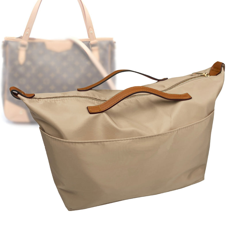 Organizer for [Estrela MM (Medium), LV] Tote Purse Bag Insert Liner Shaper (Nylon, Zip Cover with Handle)