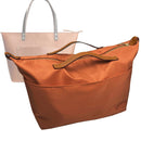 Organizer for [Zipper Tote Large, Portland Leather Goods] Tote Purse Bag Insert Liner Shaper (Nylon, Zip Cover with Handle)