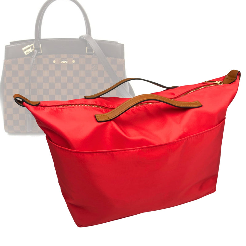 Organizer for [Rivoli MM (Medium), LV] Tote Purse Bag Insert Liner Shaper (Nylon, Zip Cover with Handle)