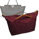 Organizer for [Rockstud Large, Valentino] Tote Purse Bag Insert Liner Shaper (Nylon, Zip Cover with Handle)