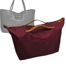 Organizer for [Roseau, Longchamp] Tote Purse Bag Insert Liner Shaper (Nylon, Zip Cover with Handle)