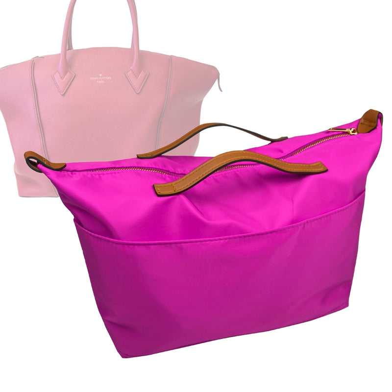Organizer for [Soft Lockit PM (Small), LV] Tote Purse Bag Insert Liner Shaper (Nylon, Zip Cover with Handle)