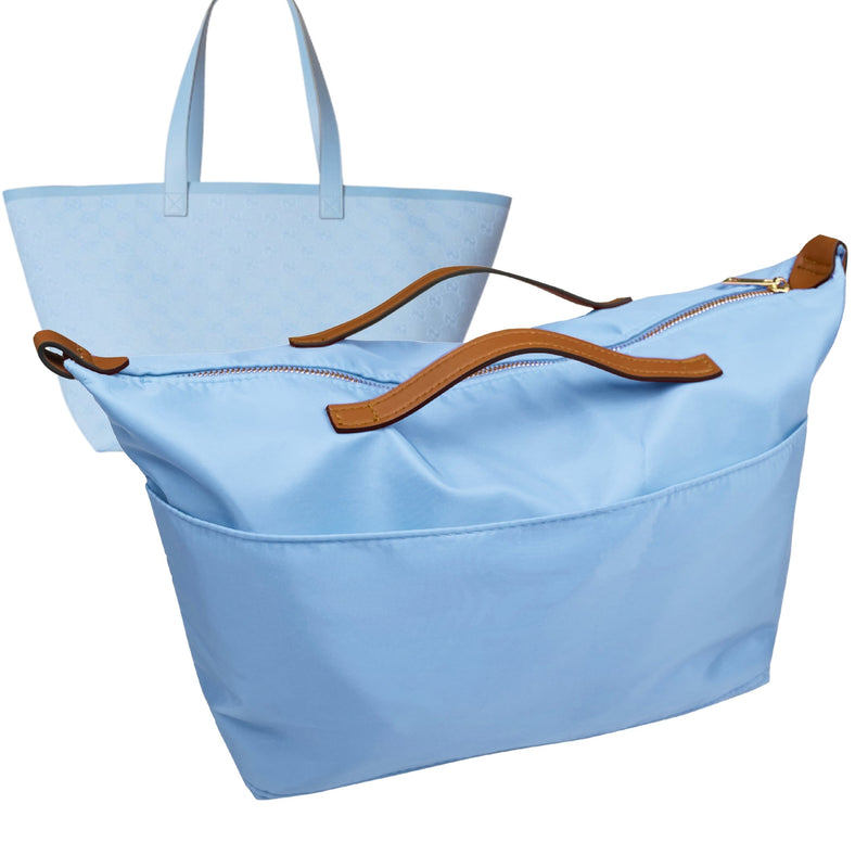 Organizer for [Totissima small tote, Gucci] Tote Purse Bag Insert Liner Shaper (Nylon, Zip Cover with Handle)