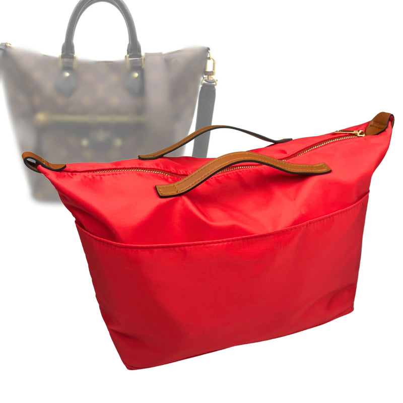 Organizer for [Tournelle MM (Medium), LV] Tote Purse Bag Insert Liner Shaper (Nylon, Zip Cover with Handle)