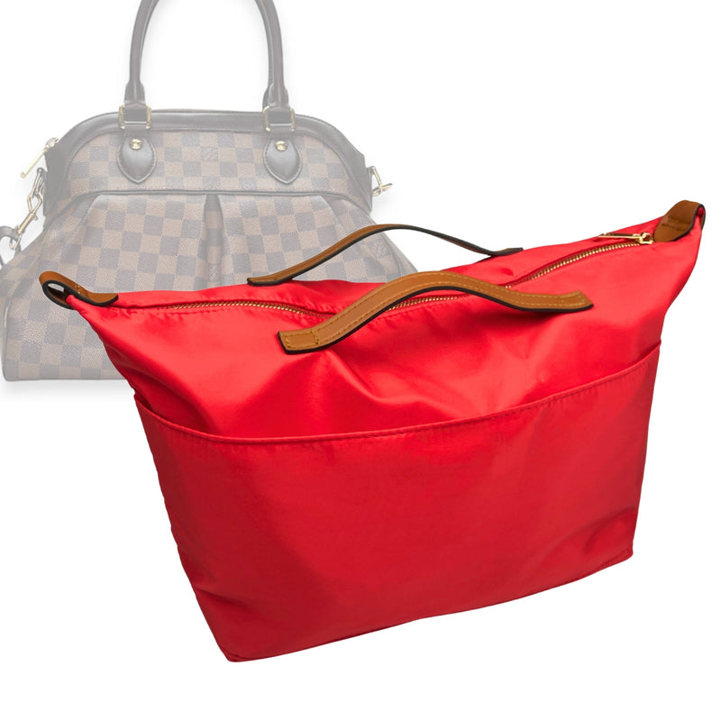 Organizer for [Trevi PM (Small), LV] Tote Purse Bag Insert Liner Shaper (Nylon, Zip Cover with Handle)