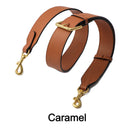 4 cm Breite – Handtaschengurt, Umhängetasche aus Leder, Geldbörse mit Henkel oben, goldene Verschlüsse