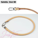 Genuine Rolled Leather Bag Strap, 70cm Length, Compatible with Speedy HandBag, Patina Vachetta Black Coffee Dark Brown, Shoulder Bag Strap, Silver Golden Hardware