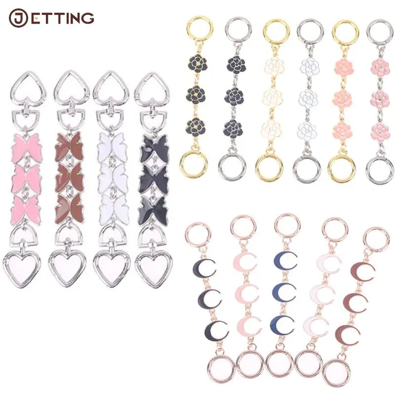 1PCS Bag Accessories Butterfly Shape Bag Extender Strap Replacement Hanging Chain For Purse Clutch Handbag Extension Strap