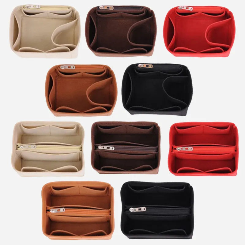 1pcs Felt Insert Bags Organizer Cosmetic Bag Handbag Shaper Bag Makeup Travel Inner Purse Cosmetic Bags Makeup Bags