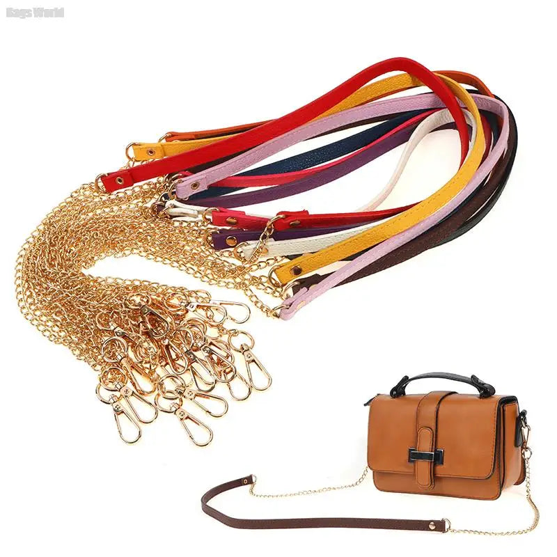 1x 120CM Bag Chain Leather Shoulder Bag Handle Strap Handbags Strap Bag Accessory