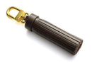 Vachetta Leather Handbag Tassel with Gold Clasp - 10cm