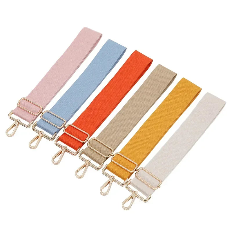 Solid Color 5CM Wide Bag Strap Single Shoulder Oblique Span Adjustable Replacement Long Shoulder Strap Women Bag Chain Bag Parts