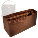 Organizer for [Clara Bag 20cm, Celine] Tote Purse Bag Insert Organiser Liner Shaper (Silk, Long Zip and Open Compartment)