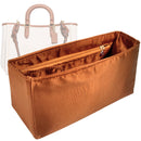 Organizer for [Reese Tote 28, Coach] Tote Purse Bag Insert Organiser Liner Shaper (Silk, Long Zip and Open Compartment)