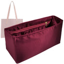 Organizer for [Relay Tote 34, Coach] Tote Purse Bag Insert Organiser Liner Shaper (Silk, Long Zip and Open Compartment)