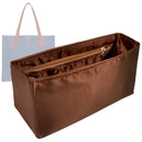Organizer for [Relay Tote 42cm, Coach] Tote Purse Bag Insert Organiser Liner Shaper (Silk, Long Zip and Open Compartment)