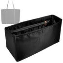 Organizer for [HORIZONTAL MUSEUM BAG in SUEDE CALFSKIN WITH TRIOMPHE EMBOSSED, Celine] Tote Purse Bag Insert Organiser Liner Shaper (Silk, Long Zip and Open Compartment)