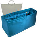 Organizer for [Le Pliage Green S Travel Bag, Longchamp] Tote Purse Bag Insert Organiser Liner Shaper (Silk, Long Zip and Open Compartment)