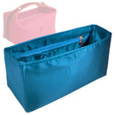 Organizer for [Bride-a-Brac case Large, Hermes] Tote Purse Bag Insert Organiser Liner Shaper (Silk, Long Zip and Open Compartment)