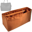 Organizer for [Camden Bag, Pom Pom London] Tote Purse Bag Insert Organiser Liner Shaper (Silk, Long Zip and Open Compartment)