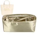 Organizer for [Studio Shopper, Vivienne Westwood] Tote Purse Bag Insert Organiser Liner Shaper (Silk, Long Zip and Open Compartment)
