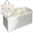 Organizer for [Small G-Tote bag, Givenchy] Tote Purse Bag Insert Organiser Liner Shaper (Silk, Long Zip and Open Compartment)
