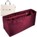Organizer for [Mini G-Tote bag, Givenchy] Tote Purse Bag Insert Organiser Liner Shaper (Silk, Long Zip and Open Compartment)