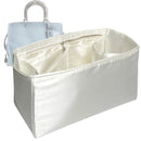 Organizer for [Rogue 39, Coach] Tote Purse Bag Insert Organiser Liner Shaper (Silk, Long Zip and Open Compartment)