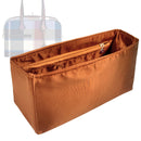 Organizer for [Victoria III fourre-tout mini bag, Hermes] Tote Purse Bag Insert Organiser Liner Shaper (Silk, Long Zip and Open Compartment)
